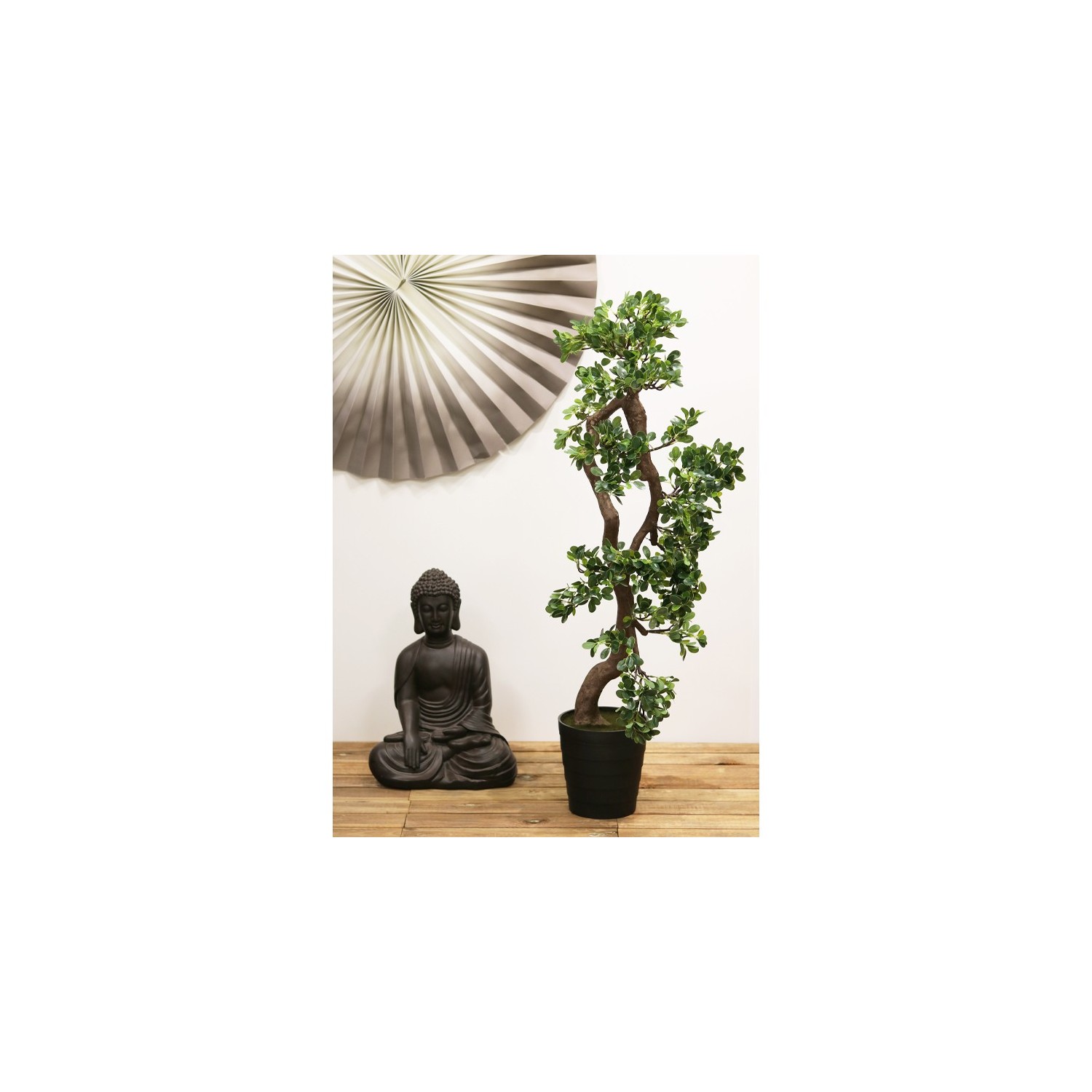 Grand Bonzaï Cajeput artificiel en pot 120cm Grand Bonzaï Cajeput artificiel en pot 120cm
