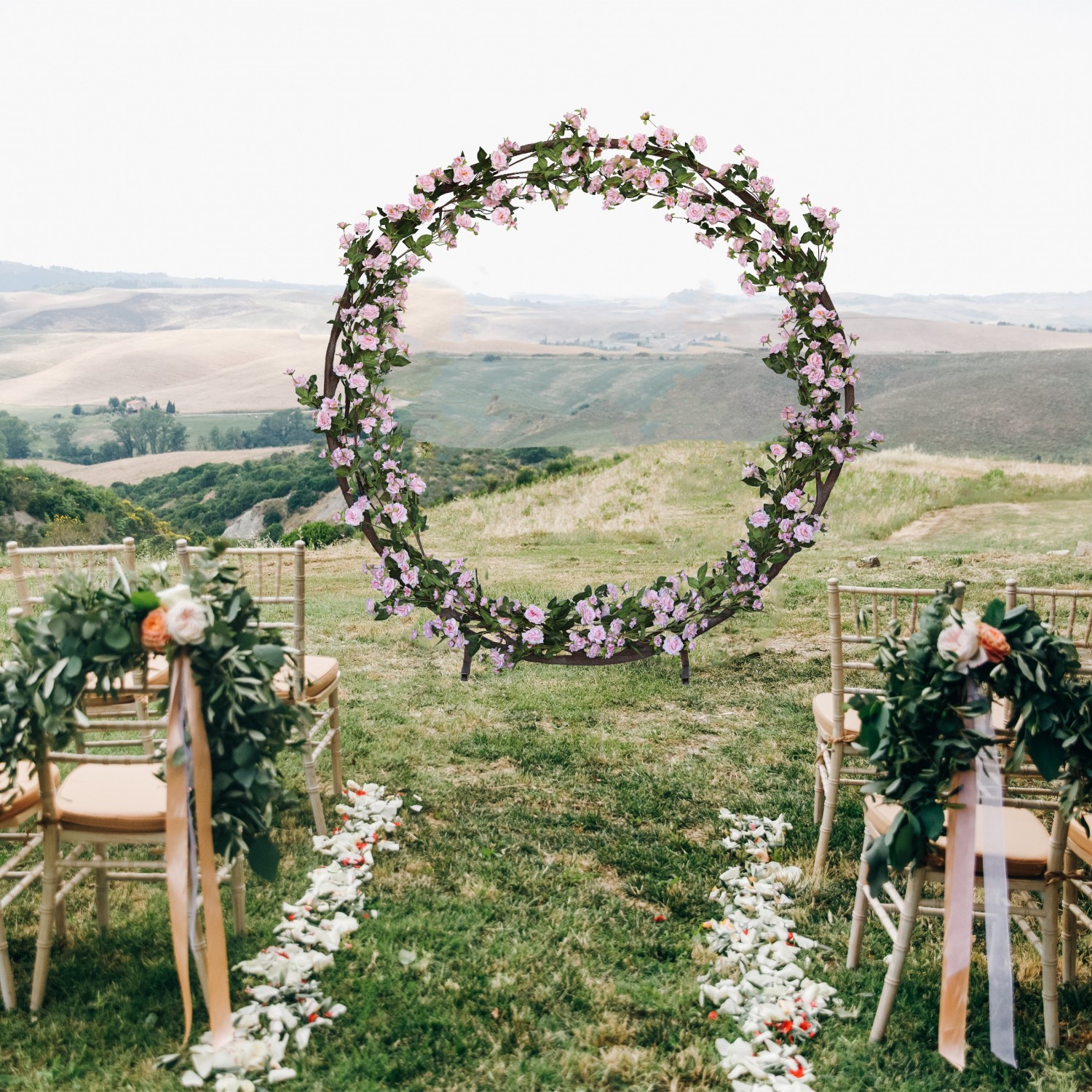 Arche de fleur artificielle  de roses 200cm photo cérémonie mariage