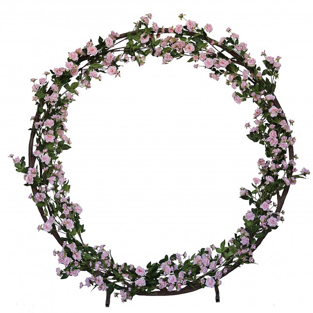 Arche de fleur artificielle  de roses 200cm sur fond blanc