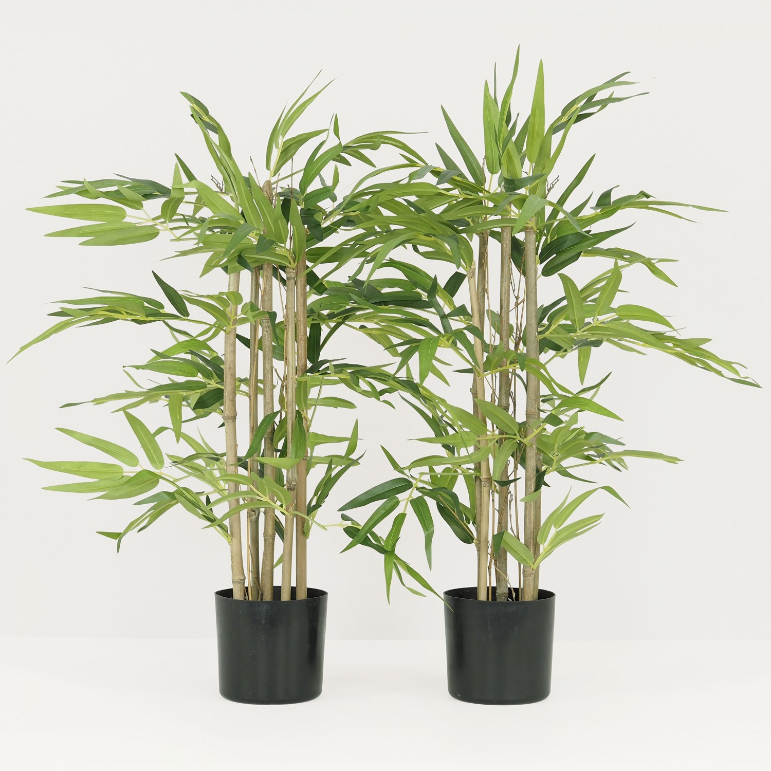 Bambou artificiel lot de 2 70cm sur fond gris