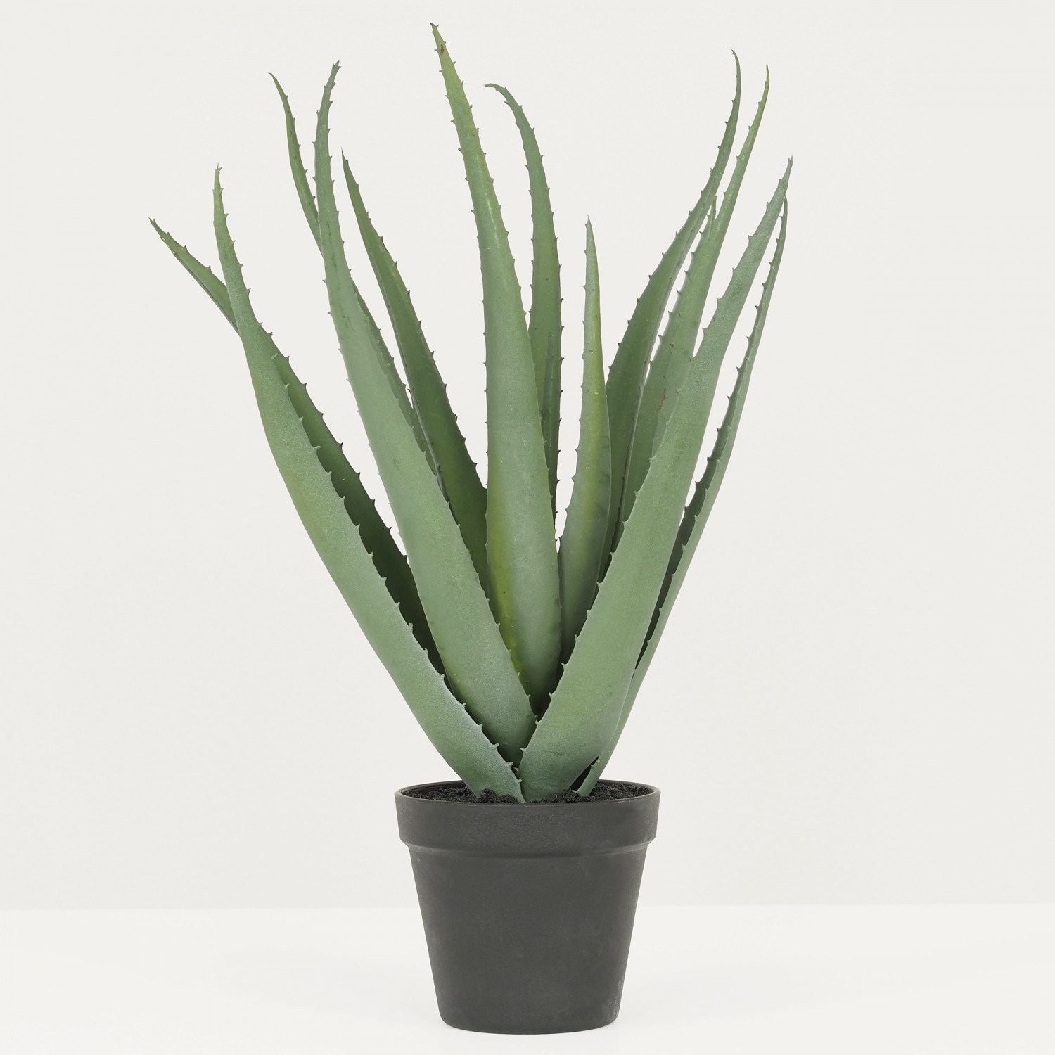 Aloe vera artificiel 45cm sur fond gris