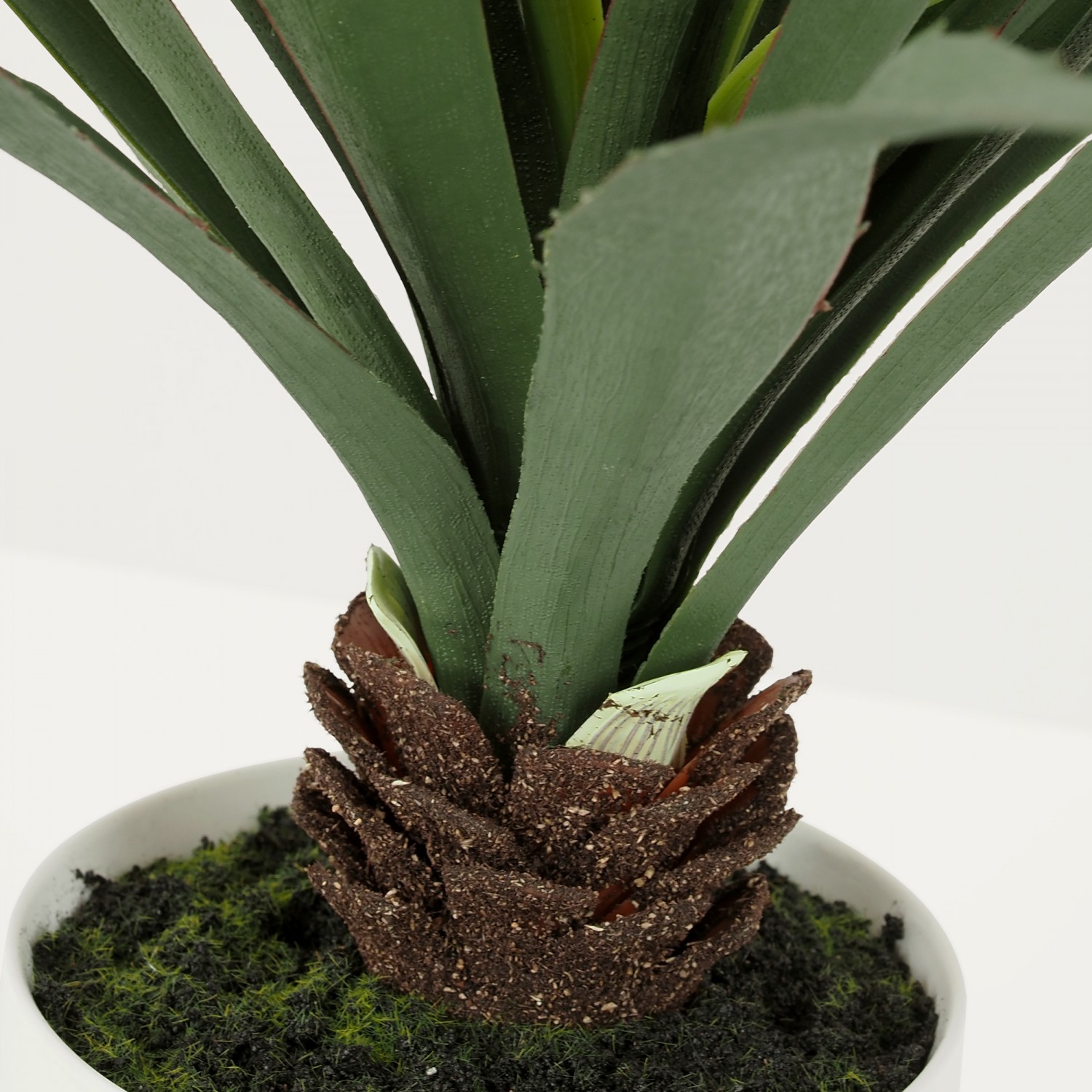 Plante Verte Artificielle Succulente Aloe Vera, Pot Céramique, H.55cm | ALOA