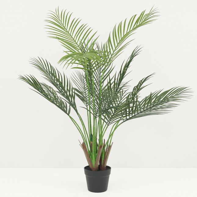 Plante Verte Artificielle Palmier Areca en Pot, H.110cm | APONI