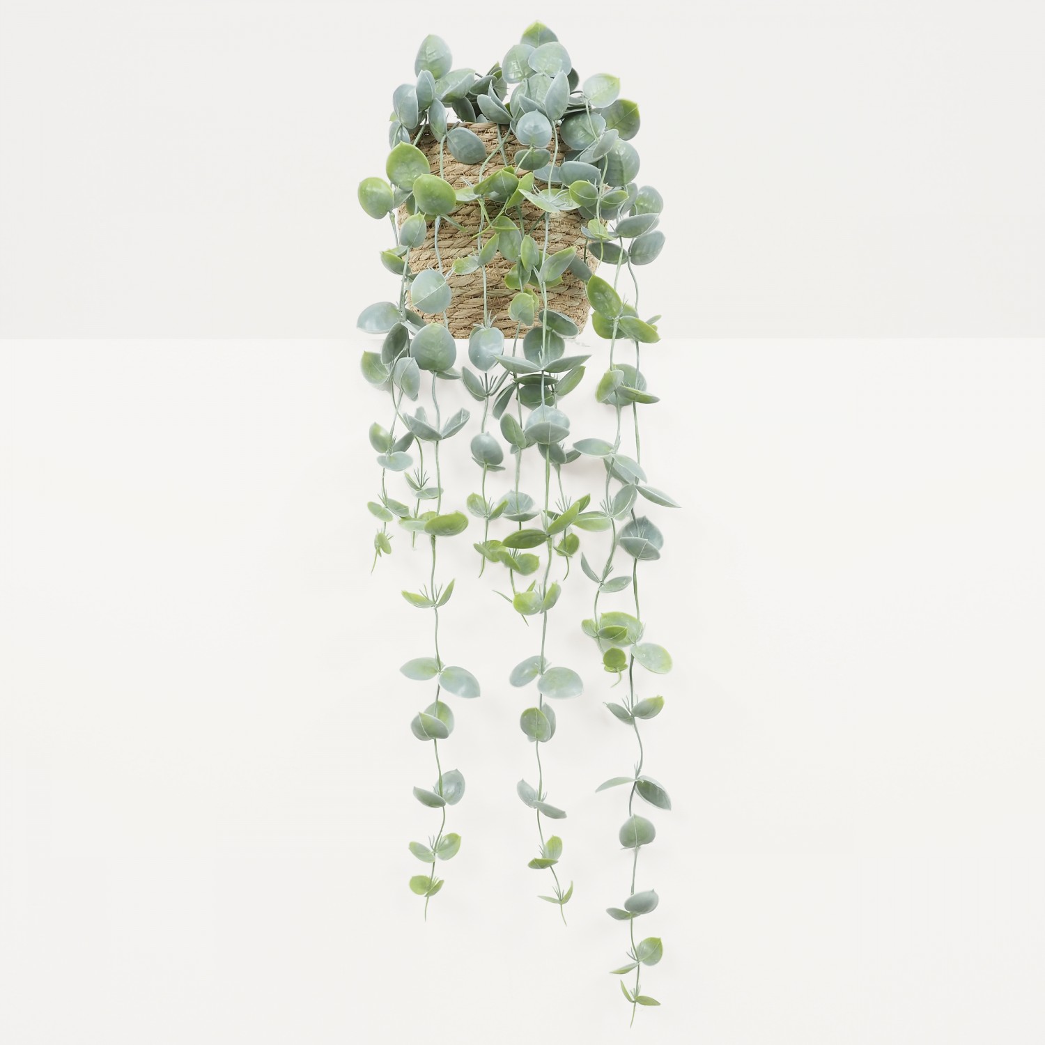 Chute plante artificielle d'eucalyptus 105cm vue de face