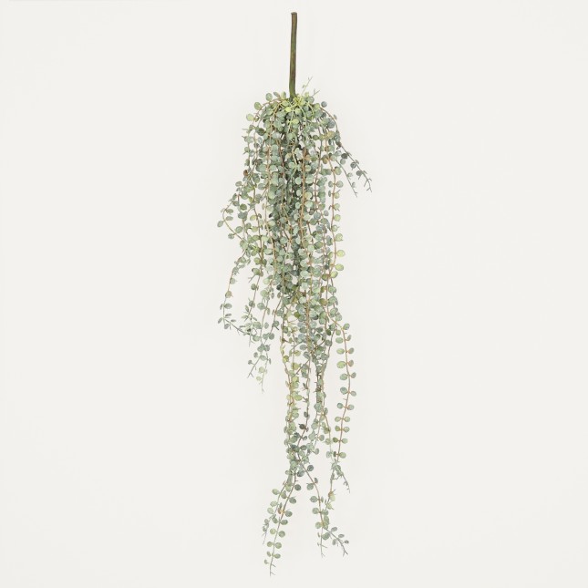 Chute plante artificielle de ceropegia 70cm sur fond gris