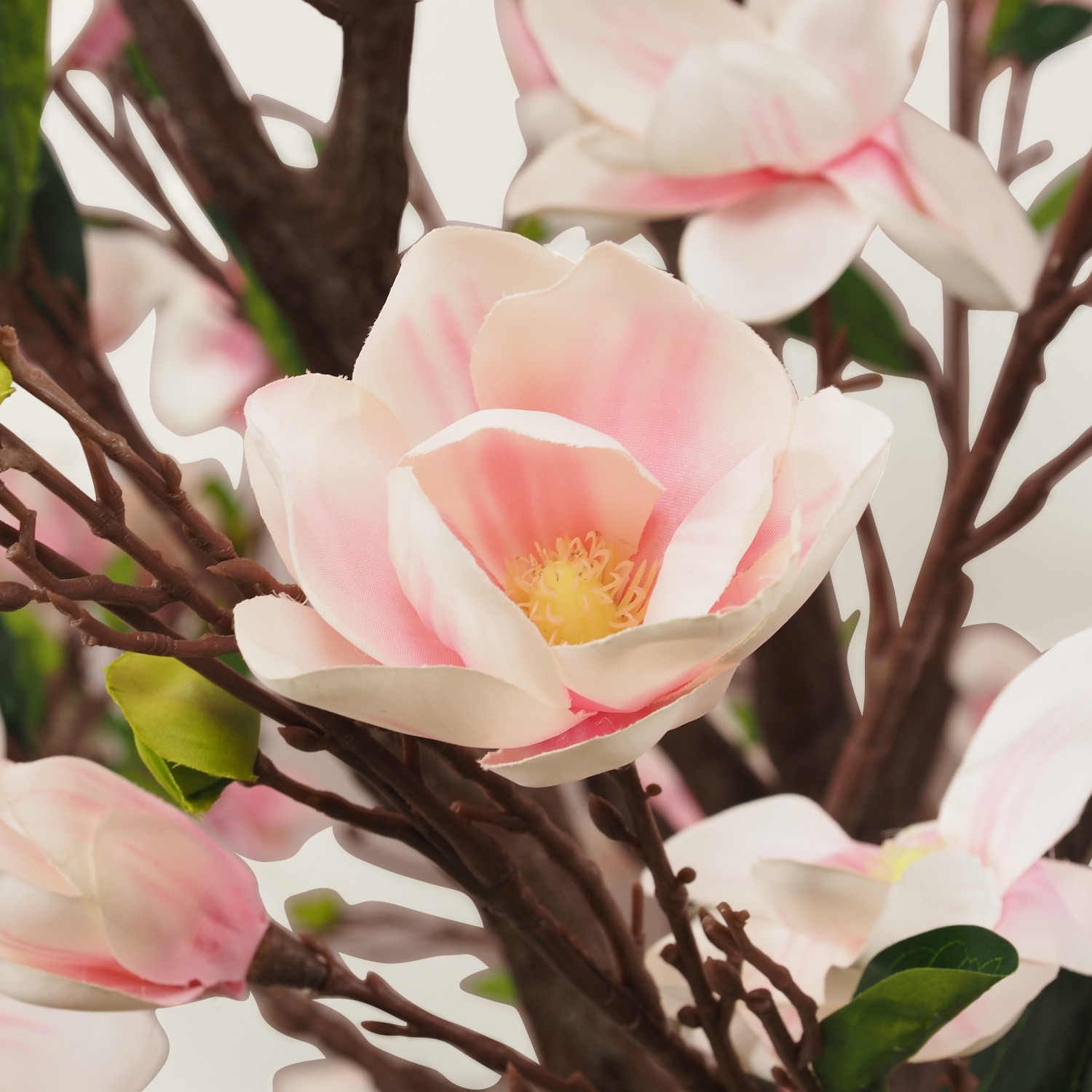 Arbre artificiel magnolia 260cm focus zoom feuilles