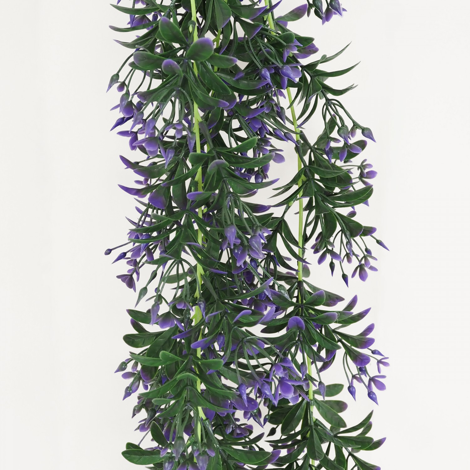 Chute plante artificielle violet 90cm lot de 2 focus zoom feuilles