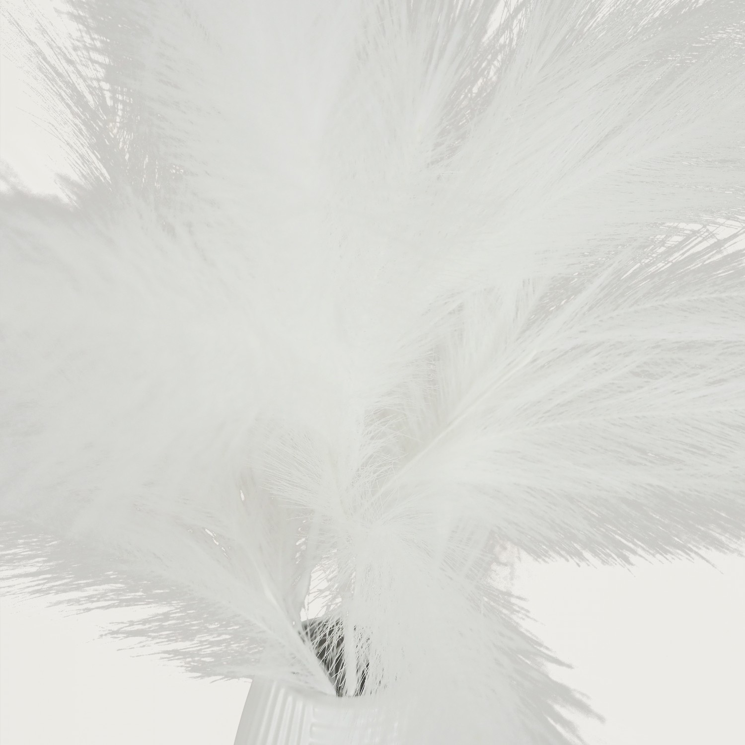 Plumeau artificiel blanc lot de 3 110cm focus zoom plumeau