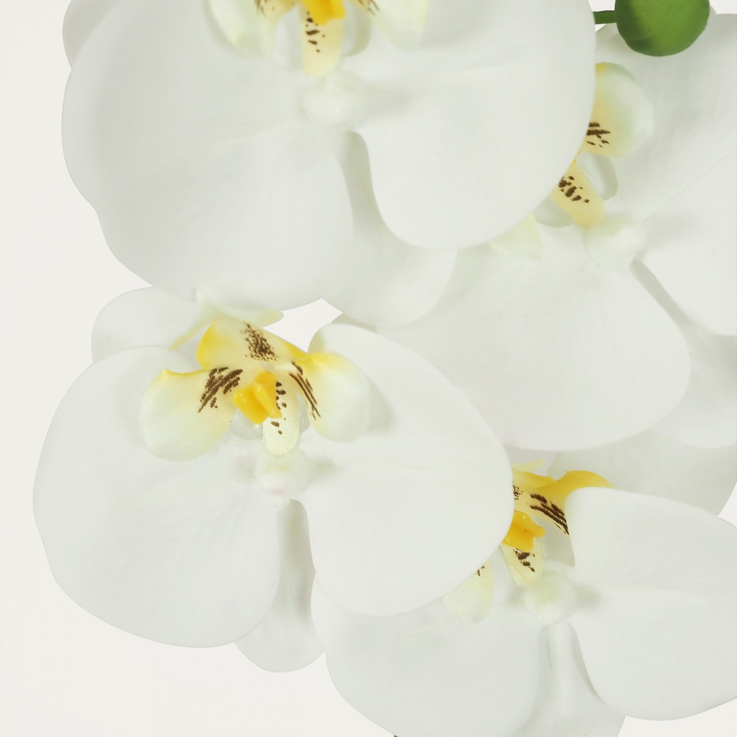 Orchidée artificielle blanche 35cm focus zoom fleurs
