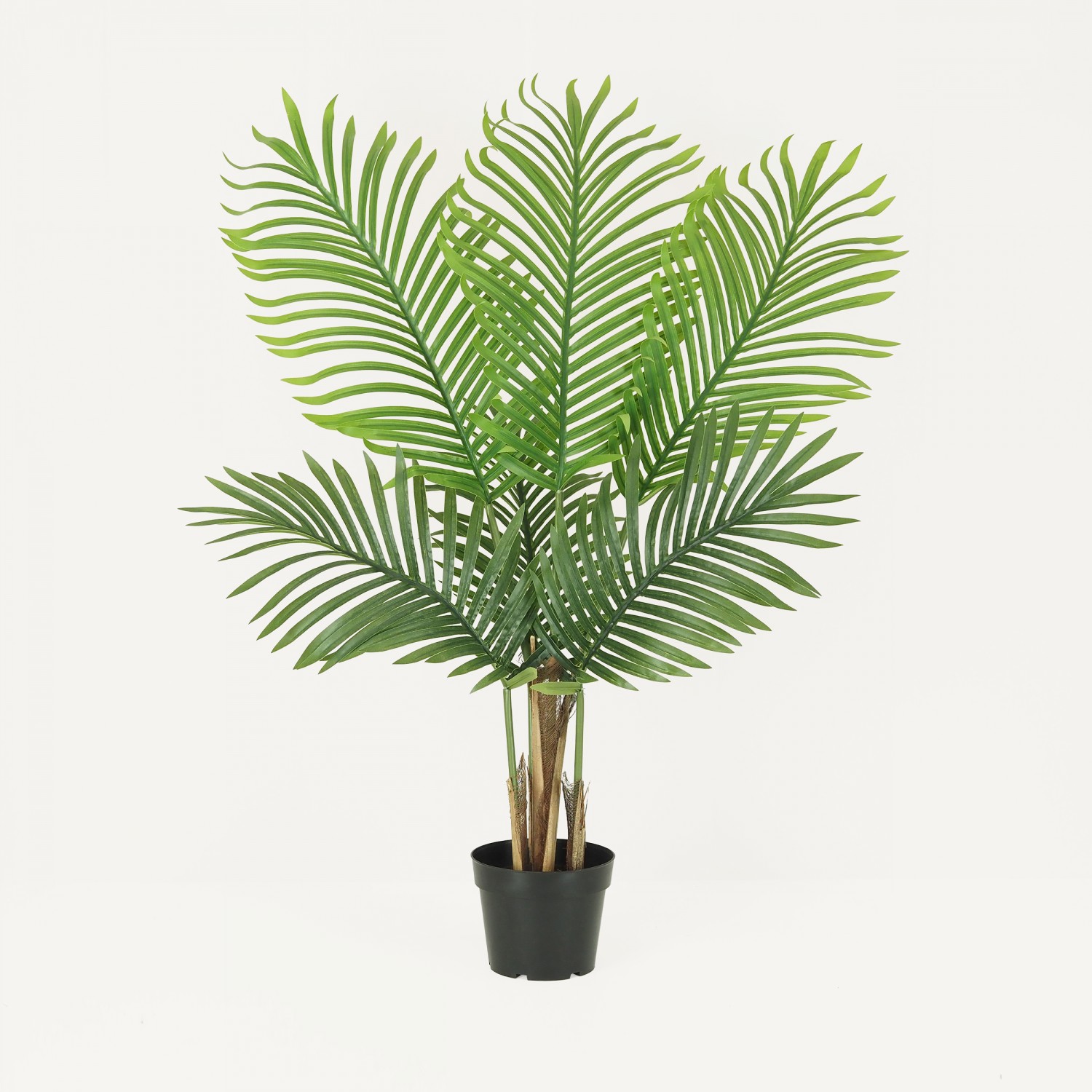 Palmier artificiel areca 90cm sur fond beige