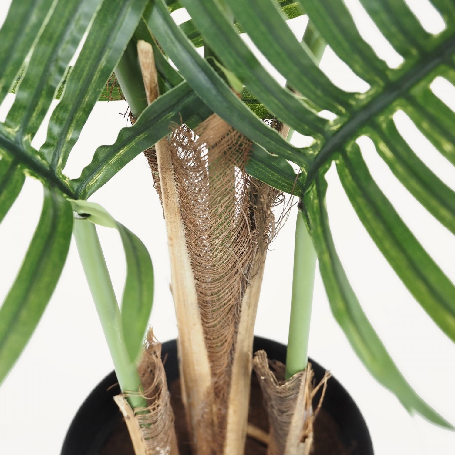 Palmier artificiel areca 90cm focus zoom troncs