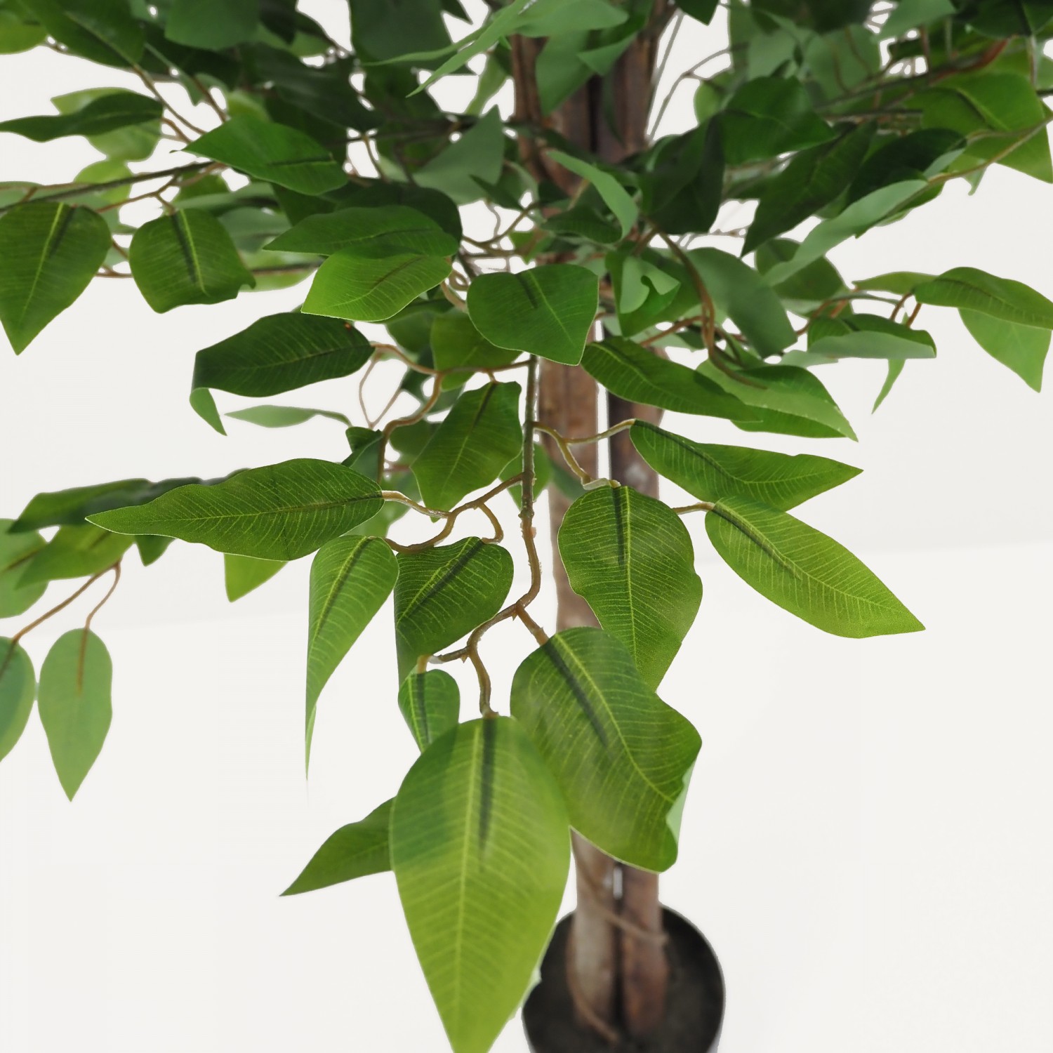 Ficus artificiel vert 180cm focus zoom feuilles