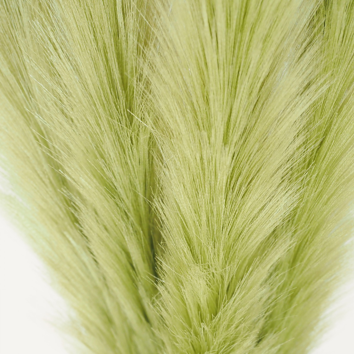 Plumeau artificiel vert olive 77cm lot de 4 focus zoom plumeau