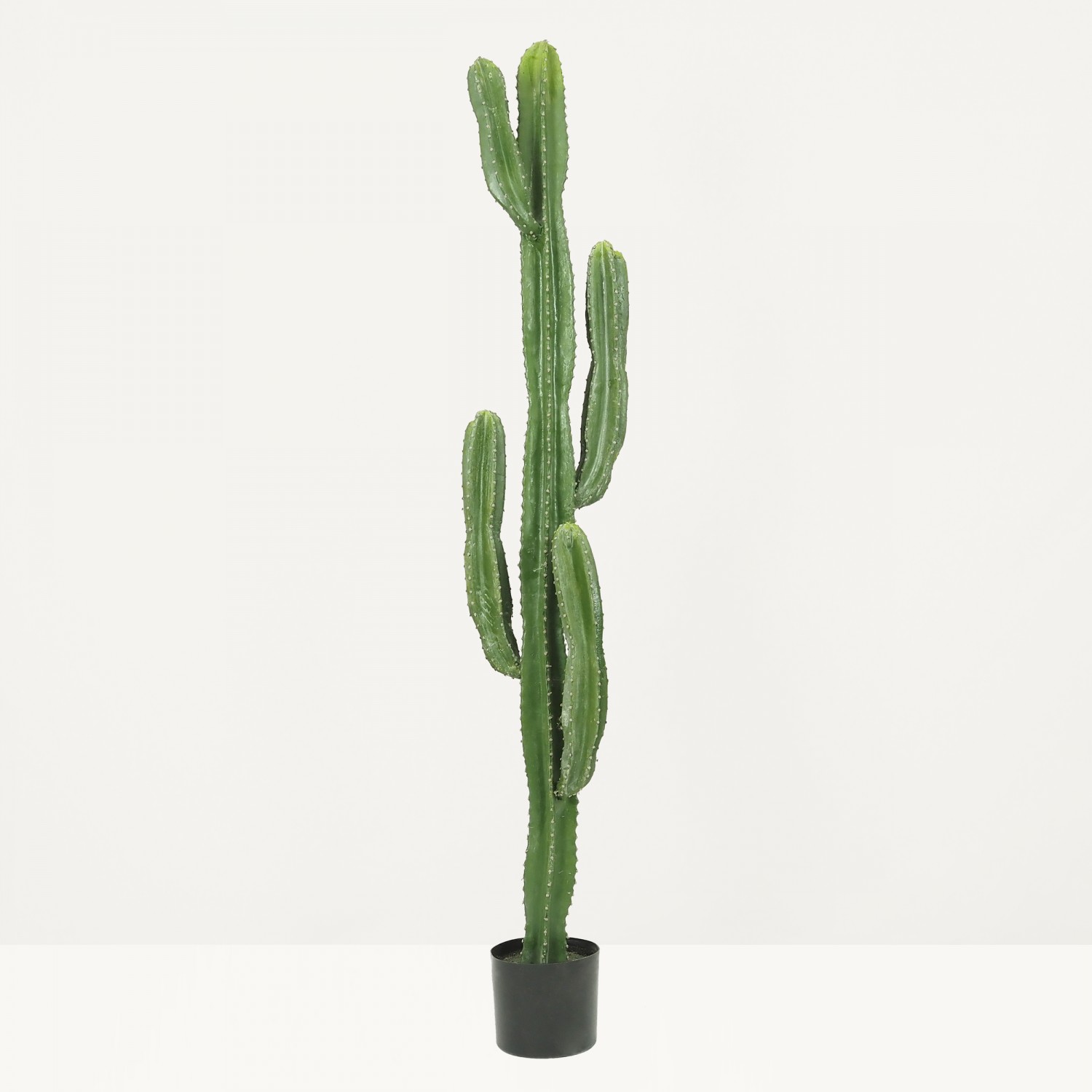 Cactus artificiel grande taille 155cm sur fond beige