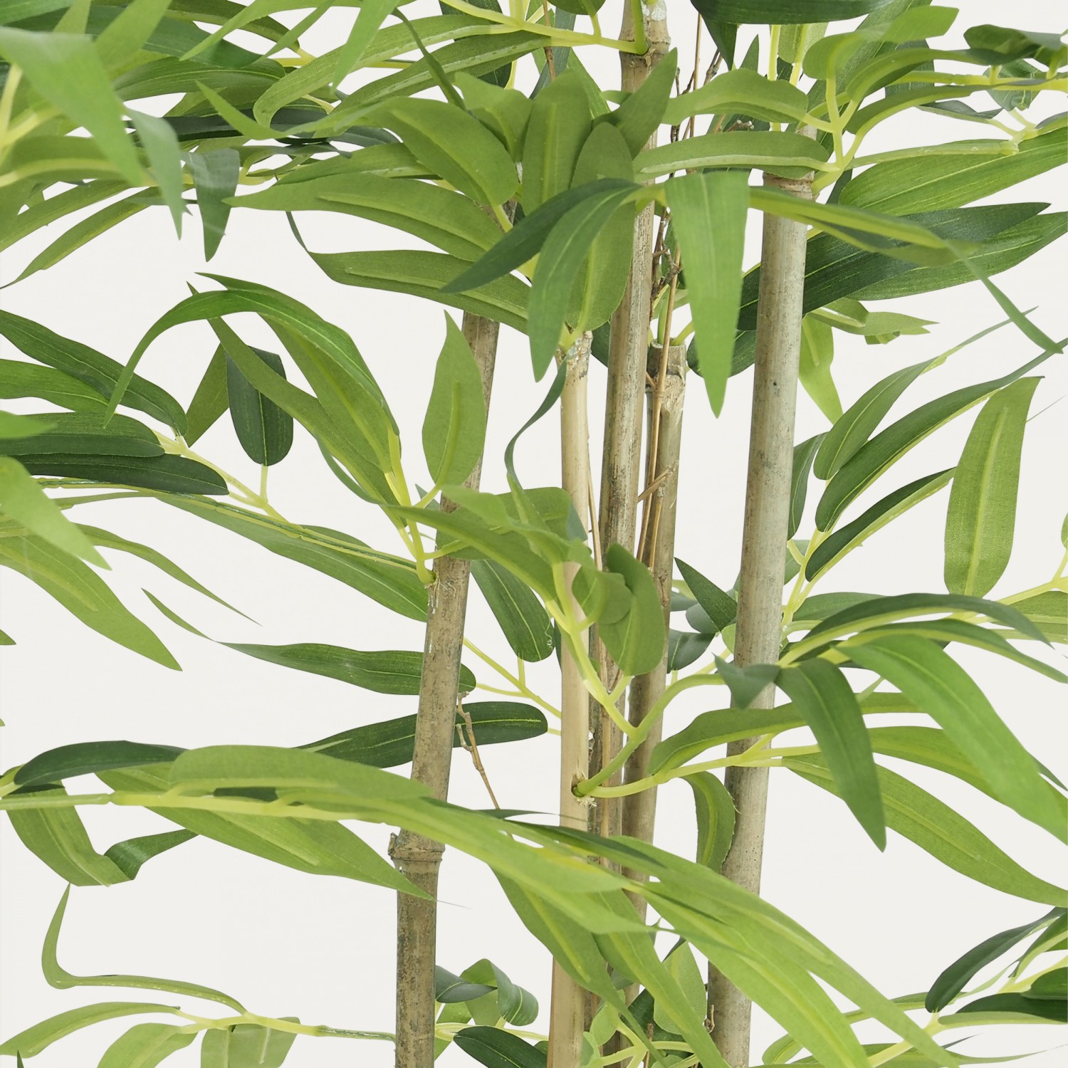 Bambou artificiel en pot 60cm focus zoom feuilles