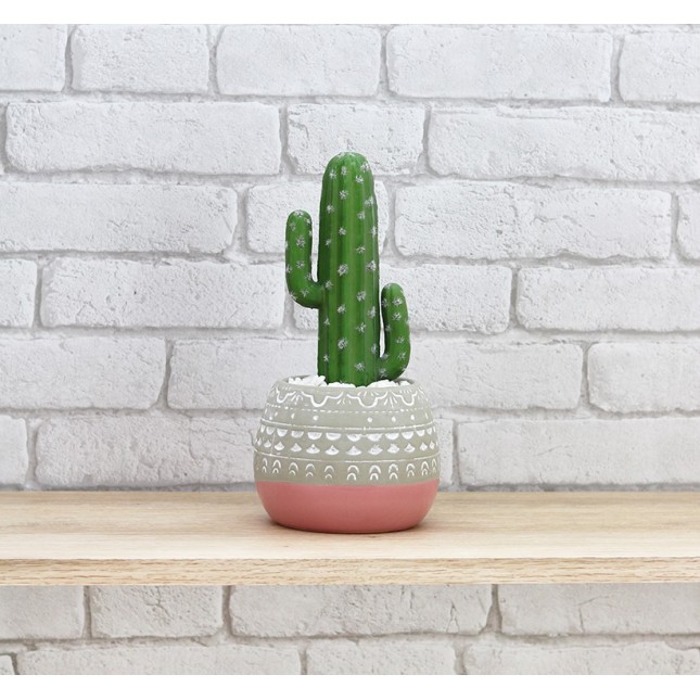 Cactus artificiel ciment Ligne Déco