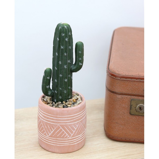 Cactus artificiel terracotta Ligne Déco
