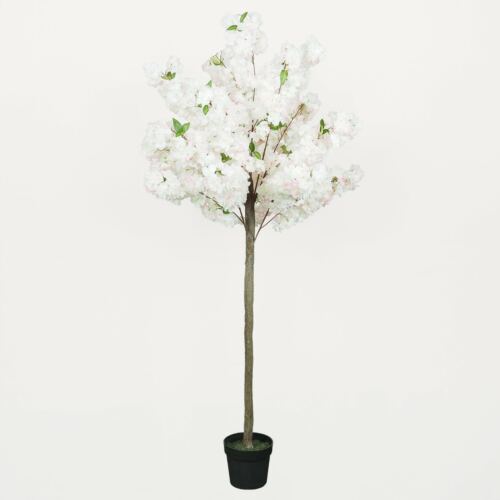 Cerisier artificiel rose clair 180cm sur fond beige