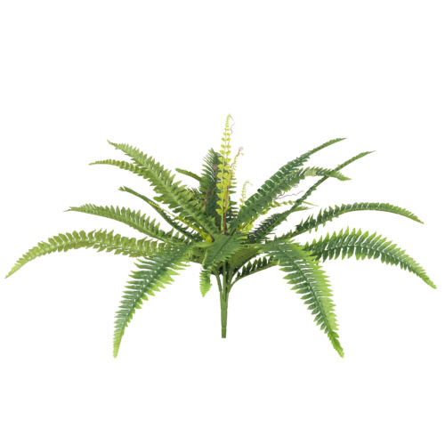Fougère artificielle en bouquet 55cm sur fond blanc
