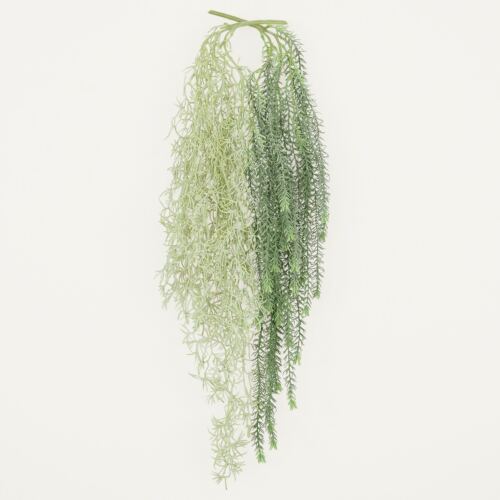 Chute plante artificielle lot de 2 85cm sur fond gris