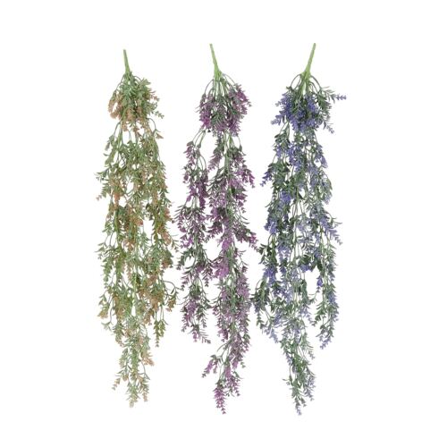 Chute plante artificielle 78cm lot de 3 sur fond blanc