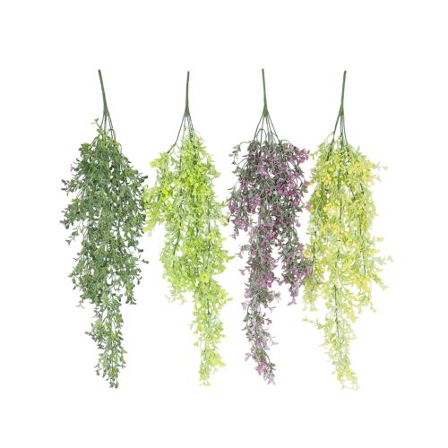 Chute plante artificielle 80cm lot de 4 sur fond blanc