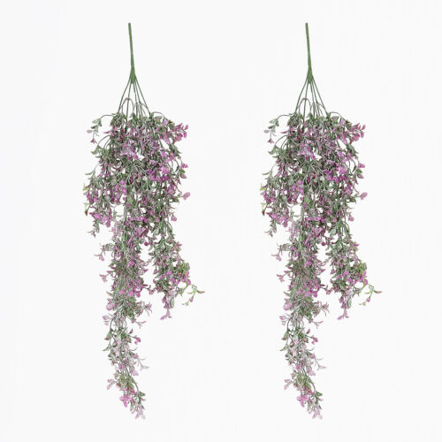 Chute plante artificielle 80cm lot de 2 sur fond beige