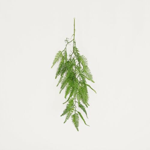 Chute plante artificielle de fougère 100cm lot de 2 sur fond beige