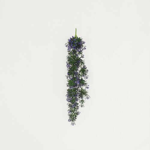 Chute plante artificielle violet 90cm lot de 2 sur fond beige