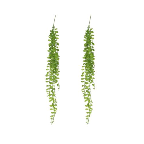 Chute plante artificielle 85cm lot de 2 sur fond blanc