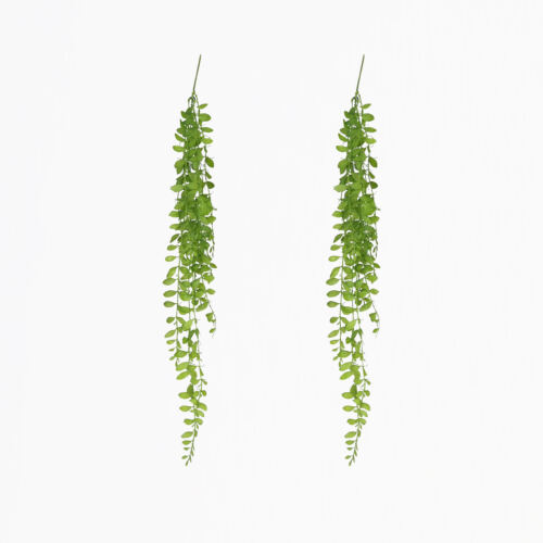 Chute plante artificielle 85cm lot de 2 sur fond beige