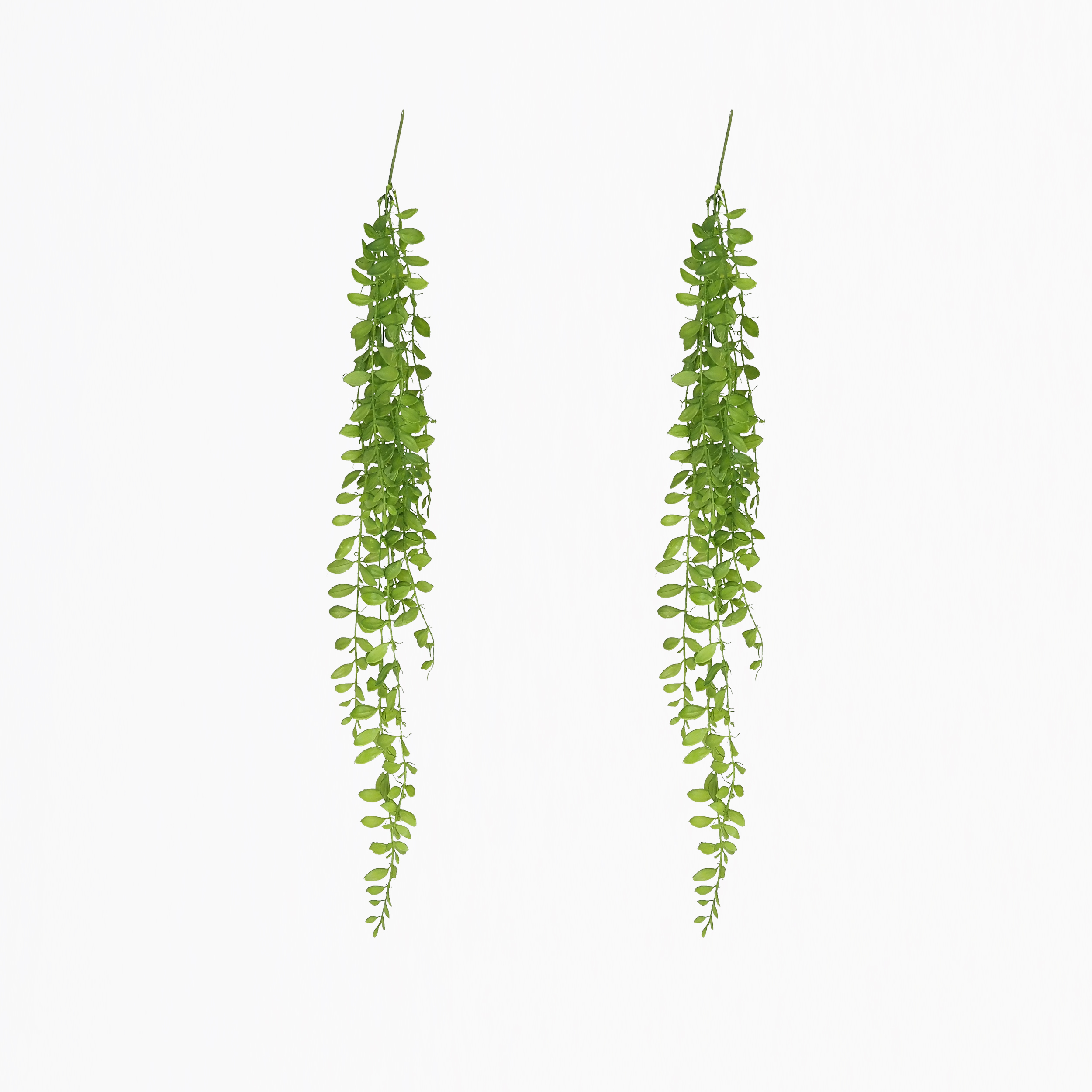 Chute plante artificielle 85cm lot de 2 sur fond beige