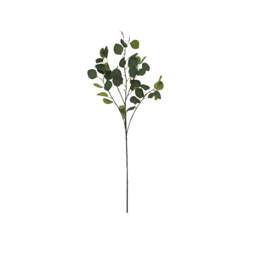 Eucalyptus artificiel en tige 92cm lot de 2 sur fond blanc