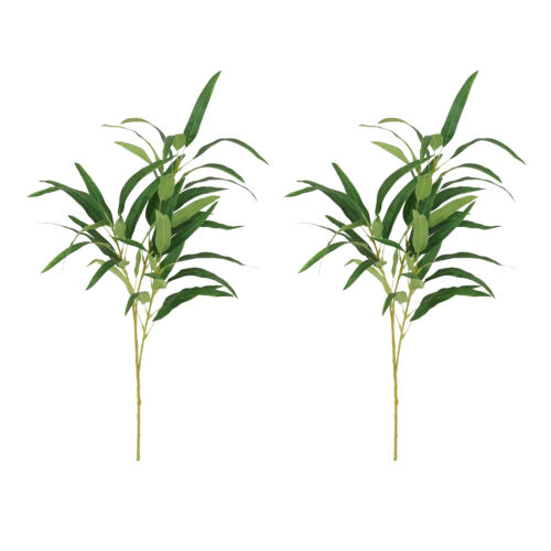 Bambou artificiel en tige 84cm lot de 2 sur fond blanc