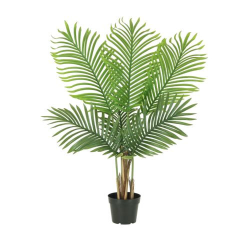 Palmier artificiel areca 90cm sur fond blanc