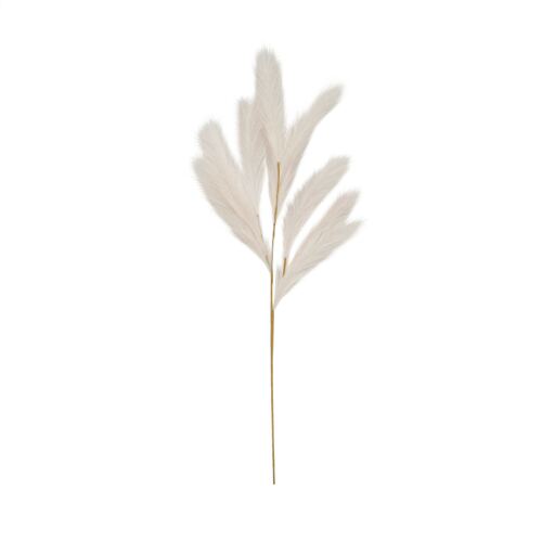 Plumeau artificiel rose 110cm lot de 3 sur fond blanc