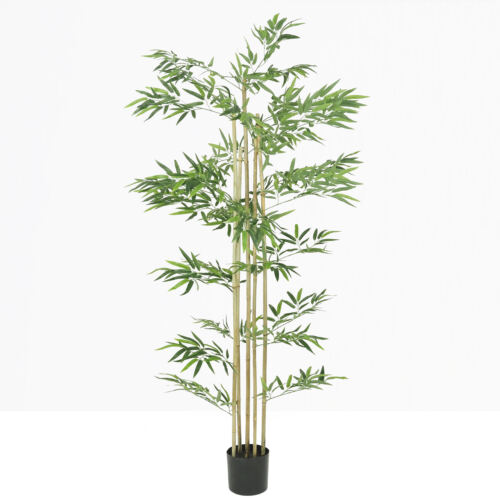 Bambou artificiel 838 feuilles 180cm sur fond beige