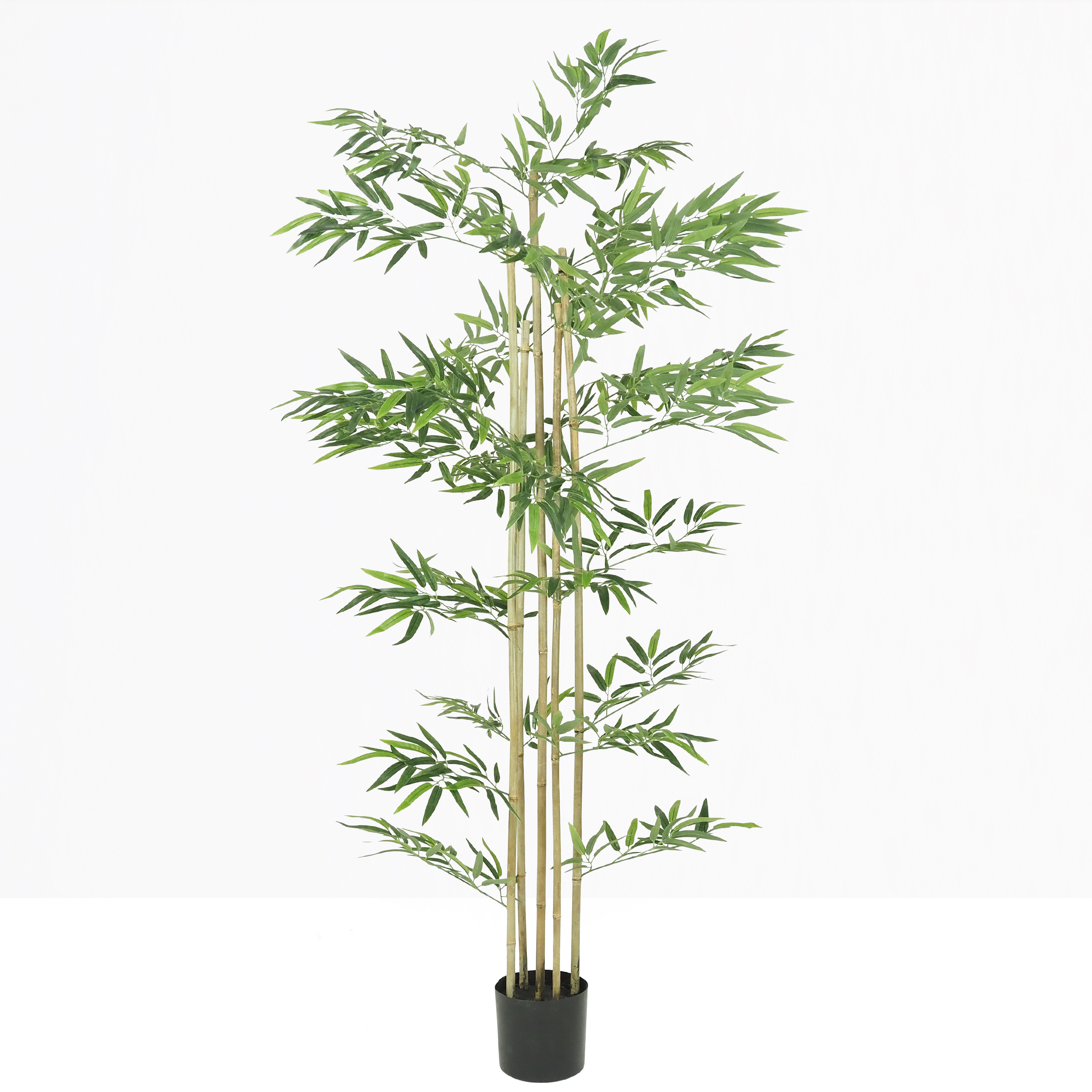 Bambou artificiel 838 feuilles 180cm sur fond beige