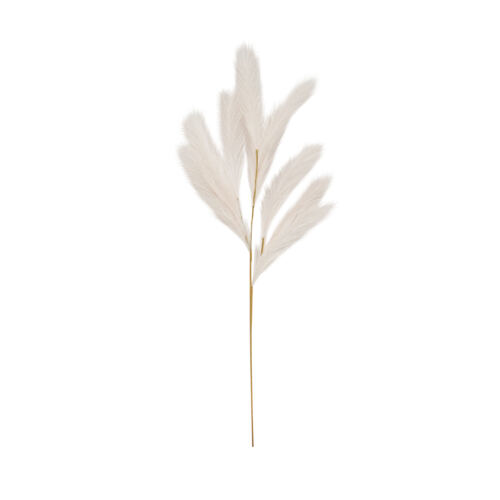 Plumeau artificiel rose 110cm lot de 3 sur fond blanc
