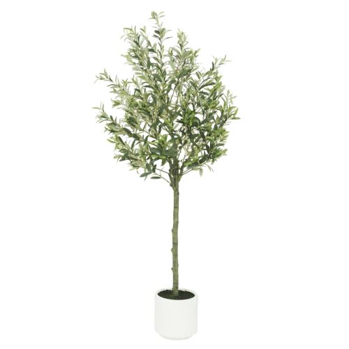 Olivier artificiel 185cm sur fond blanc