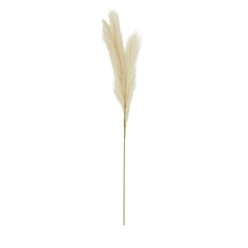 Plumeau artificiel 90cm marron clair lot de 3 sur fond blanc