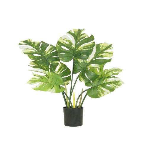 Monstera artificiel 40cm sur fond blanc
