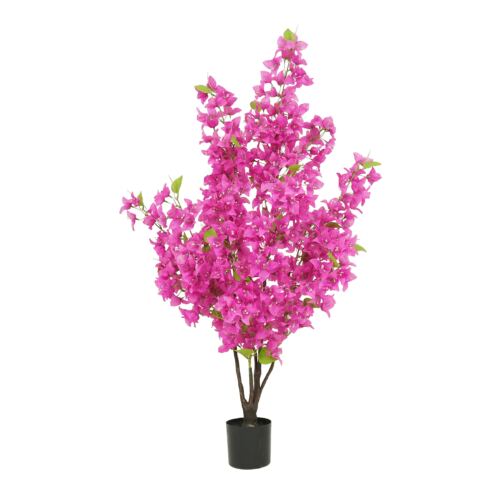 Bougainvillier artificiel fuchsia 120cm sur fond blanc