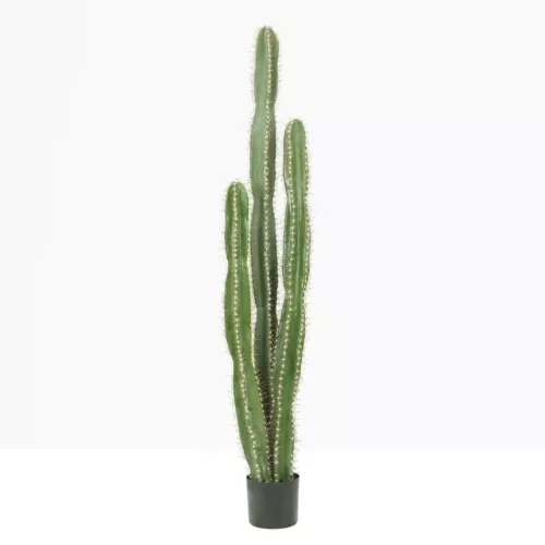 Cactus artificiel grande taille 155cm sur fond beige