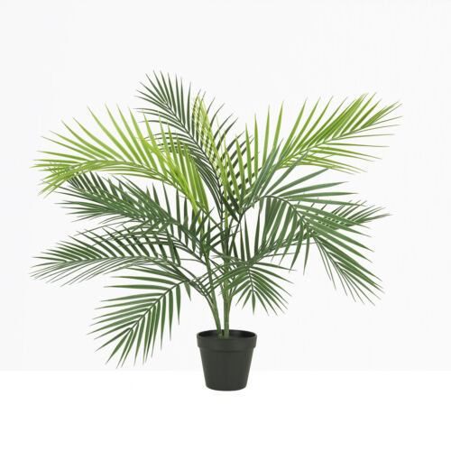 Palmier artificiel areca 73cm sur fond beige