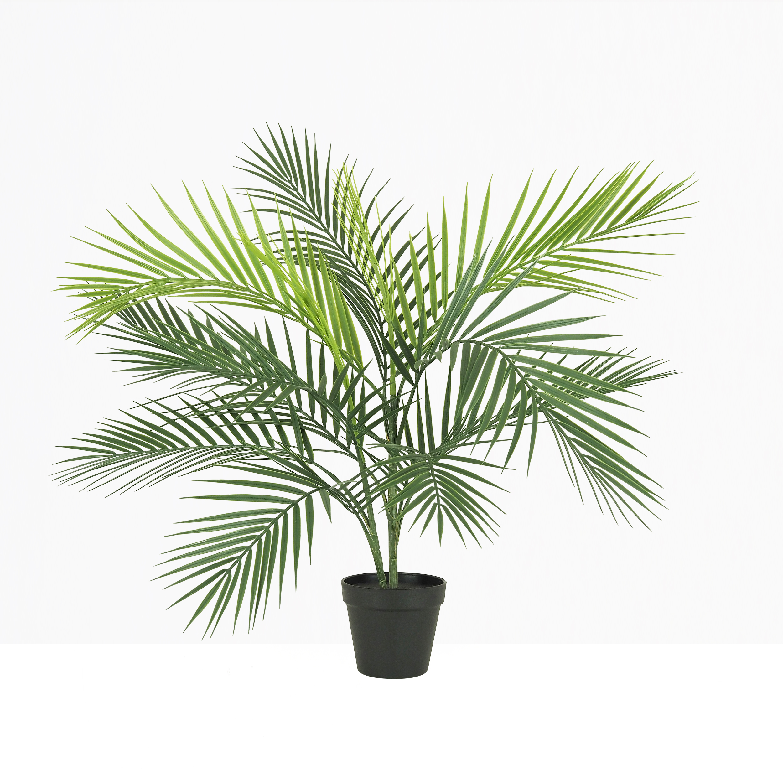 Palmier artificiel areca 73cm sur fond beige