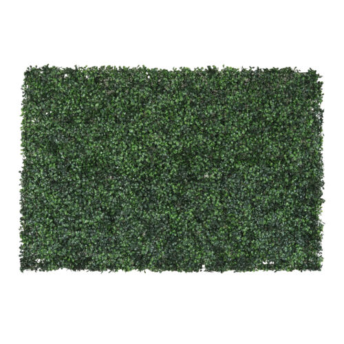 Mur végétal artificiel de buis 80x120cm sur fond blanc