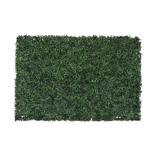Mur végétal artificiel de buis 80x120cm sur fond blanc