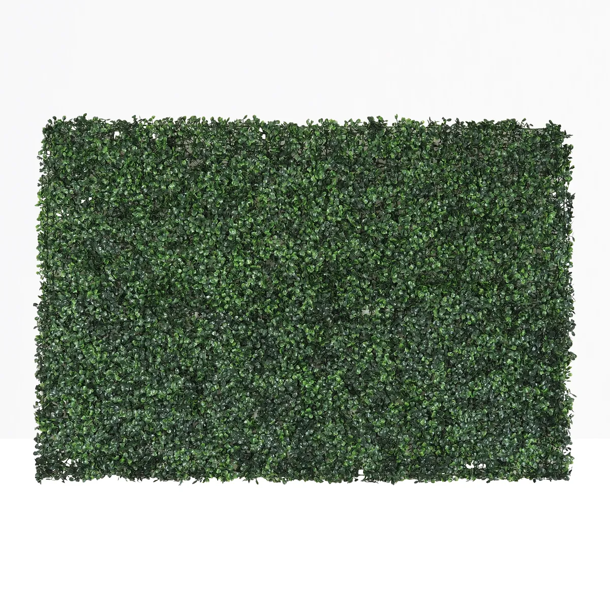 Mur végétal artificiel de buis 80x120cm sur fond beige