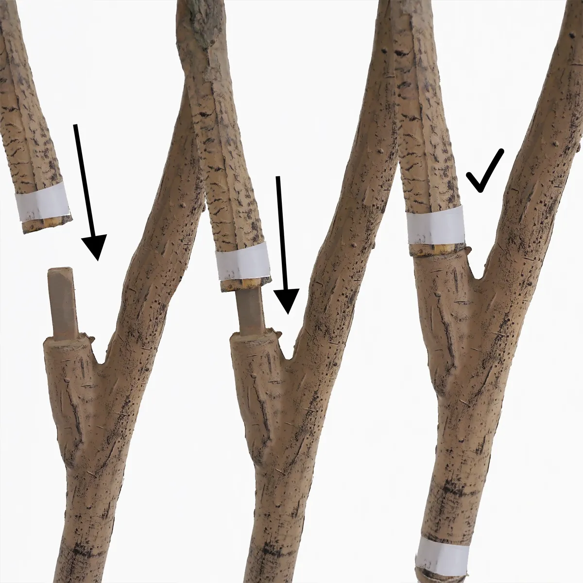 Laurier artificiel 328 feuilles 120cm focus zoom tronc